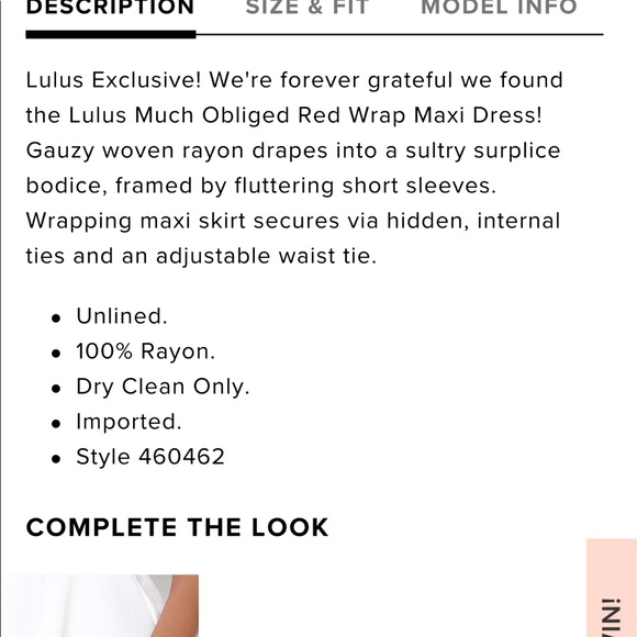 Lulus much obliged red wrap maxi dress - Picture 8 of 8
